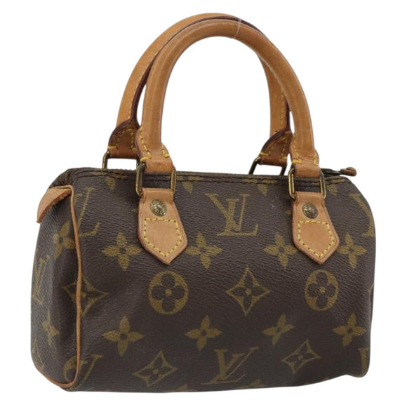 LOUIS VUITTON Monogram Mini Speedy Hand Bag M41534 LV Auth 185195