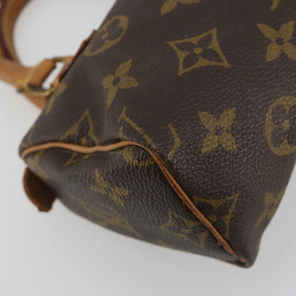 LOUIS VUITTON Monogram Mini Speedy Hand Bag M41534 LV Auth 185195