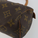 LOUIS VUITTON Monogram Mini Speedy Hand Bag M41534 LV Auth 185195-12