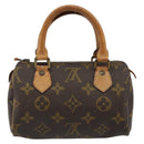 LOUIS VUITTON Monogram Mini Speedy Hand Bag M41534 LV Auth 185195-3
