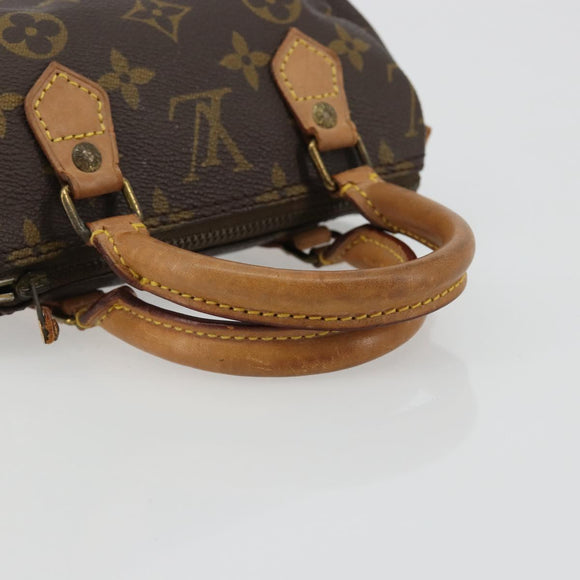 LOUIS VUITTON Monogram Mini Speedy Hand Bag M41534 LV Auth 185195