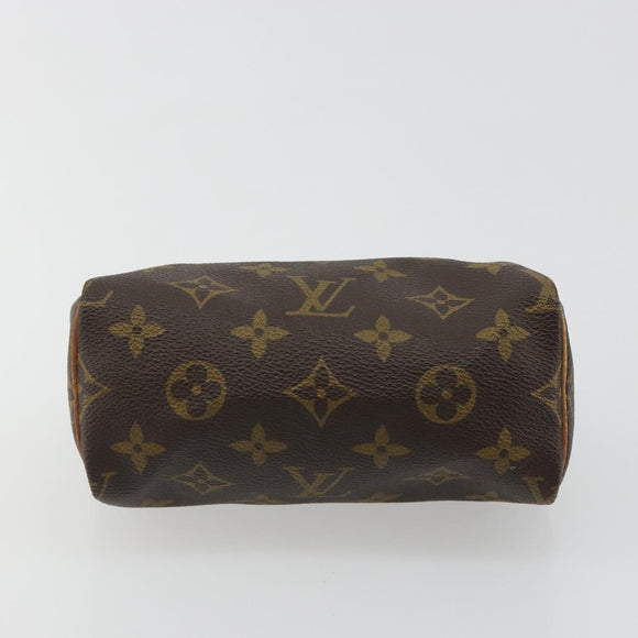 LOUIS VUITTON Monogram Mini Speedy Hand Bag M41534 LV Auth 185195