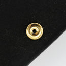 CHANEL Matelasse Chain Shoulder Bag Cotton Black Gold CC Auth 185197-20