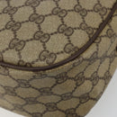 GUCCI GG Supreme Web Sherry Line Bag PVC Beige Gold 89 02 077 Auth 185199-13