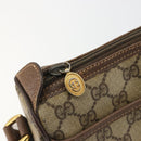 GUCCI GG Supreme Web Sherry Line Bag PVC Beige Gold 89 02 077 Auth 185199-16