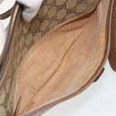 GUCCI GG Supreme Web Sherry Line Bag PVC Beige Gold 89 02 077 Auth 185199-23