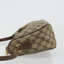 GUCCI GG Supreme Web Sherry Line Bag PVC Beige Gold 89 02 077 Auth 185199-5