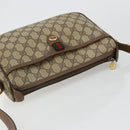 GUCCI GG Supreme Web Sherry Line Bag PVC Beige Gold 89 02 077 Auth 185199-6