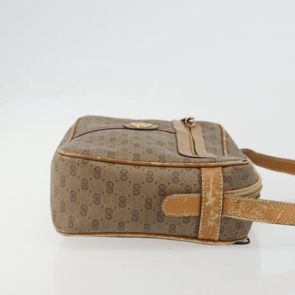 GUCCI Micro GG Supreme Web Sherry Line Bag PVC Beige 007 904 0008 Auth 185200