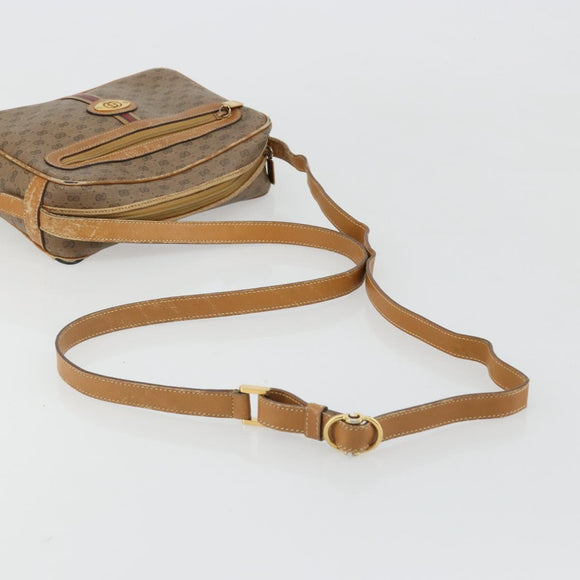 GUCCI Micro GG Supreme Web Sherry Line Bag PVC Beige 007 904 0008 Auth 185200