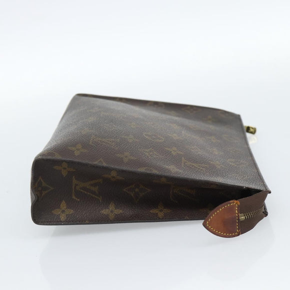LOUIS VUITTON Monogram Poche Toilette 26 Pouch M47542 LV Auth 185201