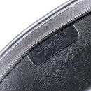 Christian Dior Trotter Canvas Clutch Bag Black Gold Auth 185202-12