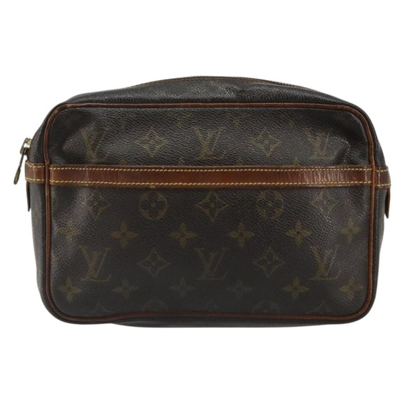 LOUIS VUITTON Monogram Compiegne 23 Clutch Bag M51847 LV Auth 185205
