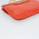 LOUIS VUITTON Vernis Pochette Cles NM Coin Purse Orenge M93638 LV Auth 185207A-14