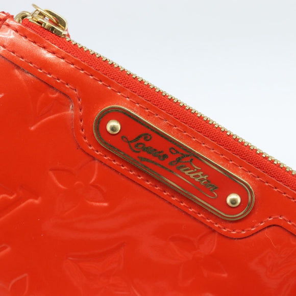LOUIS VUITTON Vernis Pochette Cles NM Coin Purse Orenge M93638 LV Auth 185207A
