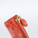 LOUIS VUITTON Vernis Pochette Cles NM Coin Purse Orenge M93638 LV Auth 185207A-9