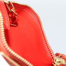 LOUIS VUITTON Vernis Pochette Cles NM Coin Purse Orenge M93638 LV Auth 185207A-18