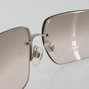 CHANEL Sunglasses Plastic Clear Silver CC Auth 185209-11