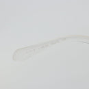 CHANEL Sunglasses Plastic Clear Silver CC Auth 185209-14