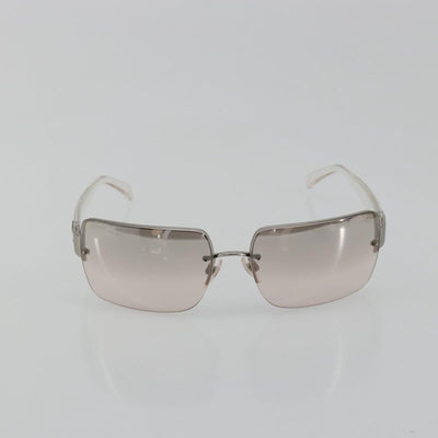 CHANEL Sunglasses Plastic Clear Silver CC Auth 185209 - 0
