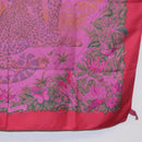 HERMES Carre 90 Scarf Silk ""JUNGLE LOVE"" Pink Auth 185241-10