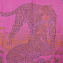 HERMES Carre 90 Scarf Silk ""JUNGLE LOVE"" Pink Auth 185241-6