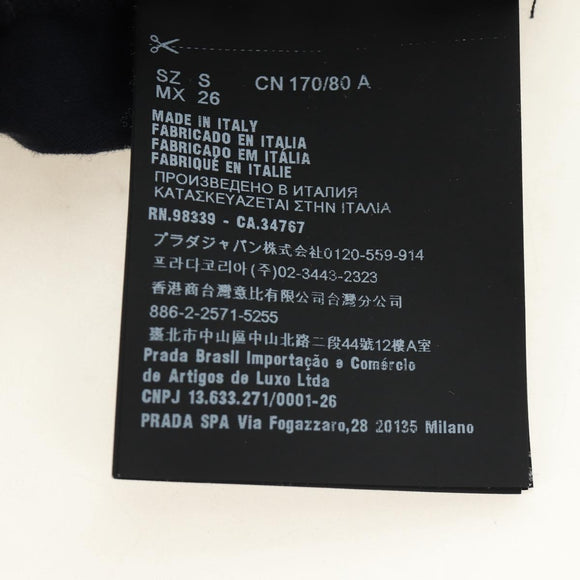 PRADA Short Sleeved T Shirt Cotton S Navy Auth 185249V