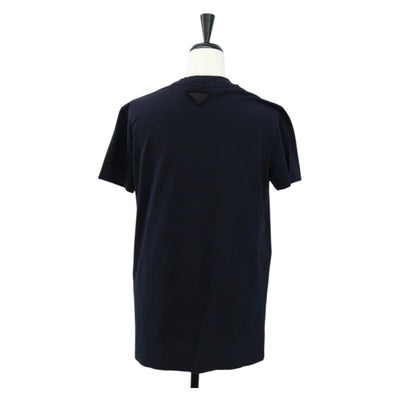 PRADA Short Sleeved T Shirt Cotton S Navy Auth 185249V - 0