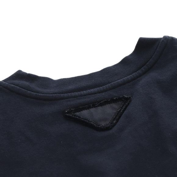 PRADA Short Sleeved T Shirt Cotton S Navy Auth 185249V