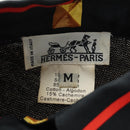 HERMES Polo Shirt T Shirt Silk Cashmere M Black Auth 185251V-10