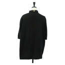 HERMES Polo Shirt T Shirt Silk Cashmere M Black Auth 185251V-2