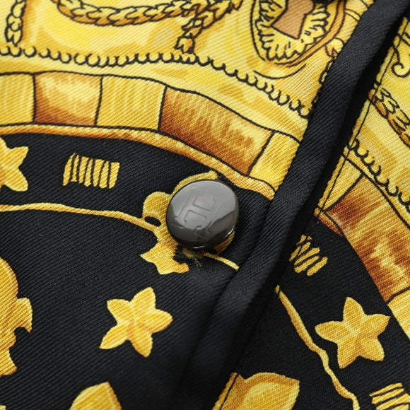 HERMES Polo Shirt T Shirt Silk Cashmere M Black Auth 185251V