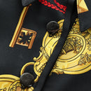 HERMES Polo Shirt T Shirt Silk Cashmere M Black Auth 185251V-8