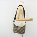 GUCCI GG Canvas Shoulder Bag Black Gold 019 0433 Auth 185255-18