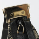 GUCCI GG Canvas Shoulder Bag Black Gold 019 0433 Auth 185255-8