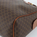 CELINE Macadam Canvas Hand Bag PVC Leather Brown Gold Auth 185260A-14