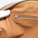 CELINE Macadam Canvas Hand Bag PVC Leather Brown Gold Auth 185260A-21