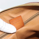 CELINE Macadam Canvas Hand Bag PVC Leather Brown Gold Auth 185260A-12