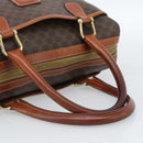 CELINE Macadam Canvas Hand Bag PVC Leather Brown Gold Auth 185260A-7