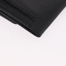 CHANEL COCO Mark Pouch Caviar Skin Black Gold CC Auth 185262V-15