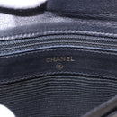CHANEL COCO Mark Pouch Caviar Skin Black Gold CC Auth 185262V-18
