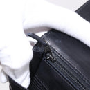 CHANEL COCO Mark Pouch Caviar Skin Black Gold CC Auth 185262V-21