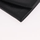 CHANEL COCO Mark Pouch Caviar Skin Black Gold CC Auth 185262V-14