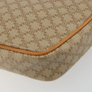 CELINE Macadam Canvas Shoulder Bag PVC Beige Gold Auth 185263-12