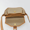 CELINE Macadam Canvas Shoulder Bag PVC Beige Gold Auth 185263-15