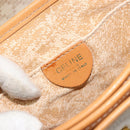 CELINE Macadam Canvas Shoulder Bag PVC Beige Gold Auth 185263-16