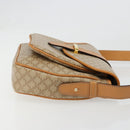 CELINE Macadam Canvas Shoulder Bag PVC Beige Gold Auth 185263-4