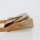 CELINE Macadam Canvas Shoulder Bag PVC Beige Gold Auth 185263-5