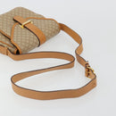 CELINE Macadam Canvas Shoulder Bag PVC Beige Gold Auth 185263-7