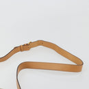 CELINE Macadam Canvas Shoulder Bag PVC Beige Gold Auth 185263-8